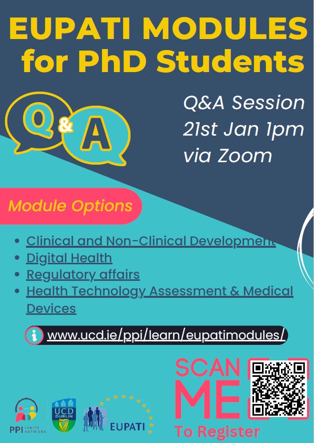 EUPATI modules poster